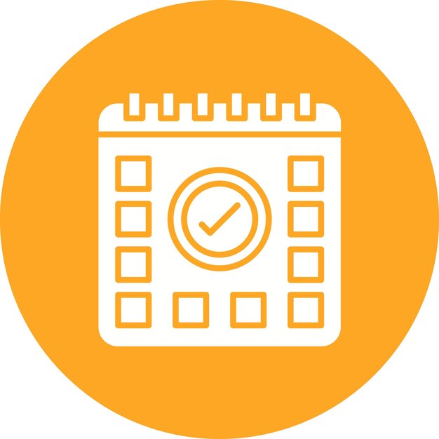 Imagen vectorial de íconos de eventos programados Puede utilizarse para la economía empresarial