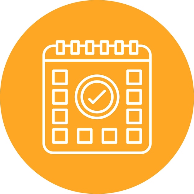 Imagen vectorial de íconos de eventos programados Puede utilizarse para la economía empresarial