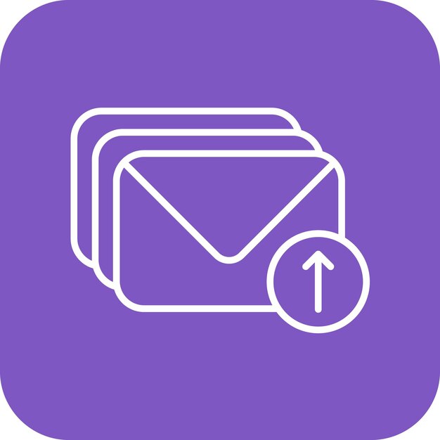 Imagen vectorial de íconos de explosiones de correo electrónico Se puede utilizar para el marketing