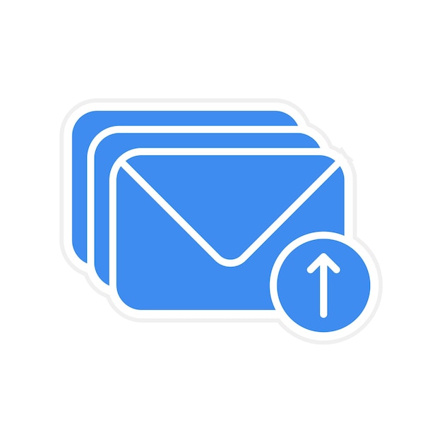 Imagen vectorial de íconos de explosiones de correo electrónico Se puede utilizar para el marketing