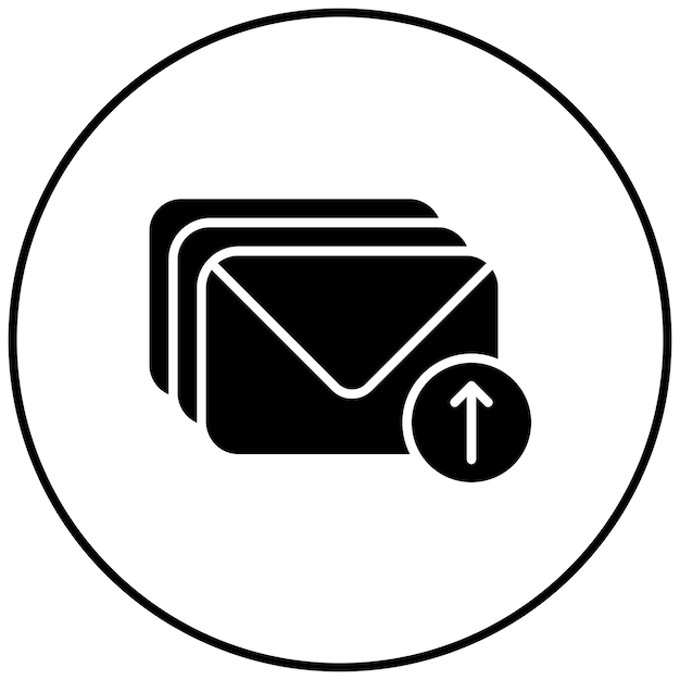 Imagen vectorial de íconos de explosiones de correo electrónico Se puede utilizar para el marketing