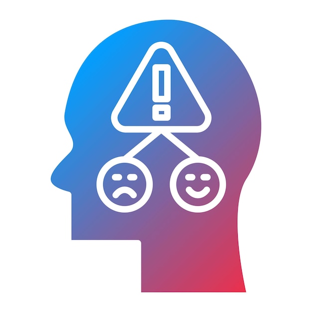 Imagen vectorial de iconos de factores emocionales Se puede utilizar para la salud mental
