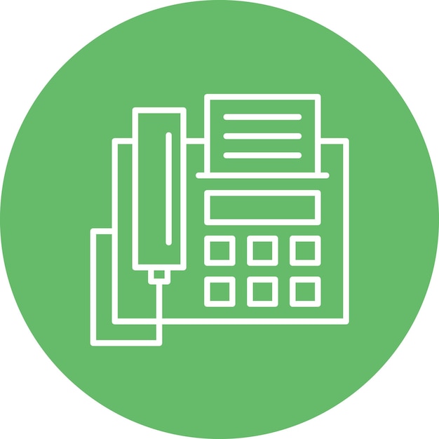 Imagen vectorial de íconos de fax Puede utilizarse para comunicaciones