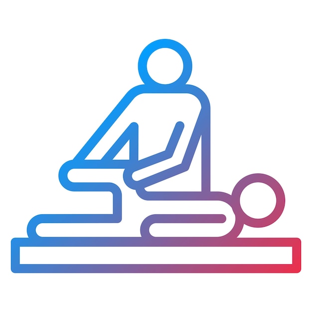 Imagen vectorial de íconos de fisioterapia Puede utilizarse para la enfermería