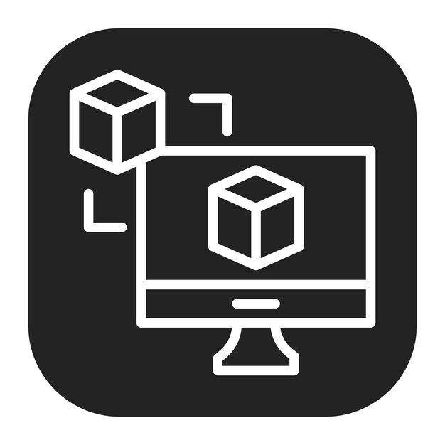 Imagen vectorial de iconos gemelos digitales Se puede utilizar para la Disrupción Digital