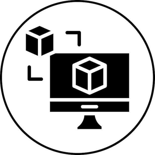 Imagen vectorial de iconos gemelos digitales Se puede utilizar para la Disrupción Digital