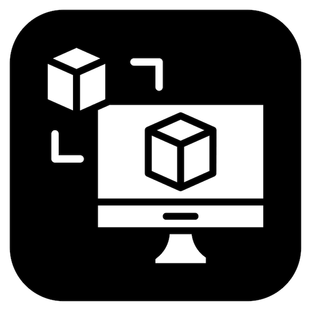 Imagen vectorial de iconos gemelos digitales Se puede utilizar para la Disrupción Digital