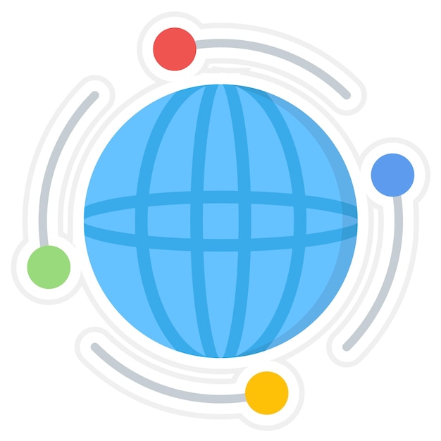 La imagen vectorial de íconos globales se puede utilizar para la diplomacia