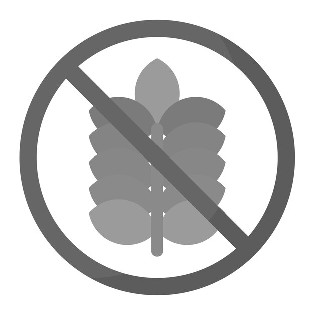Imagen vectorial de íconos sin gluten Se puede utilizar para catering