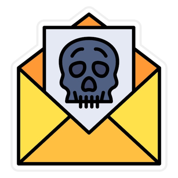 Imagen vectorial de íconos hackeados por correo electrónico Puede usarse para Seguridad Cibernética