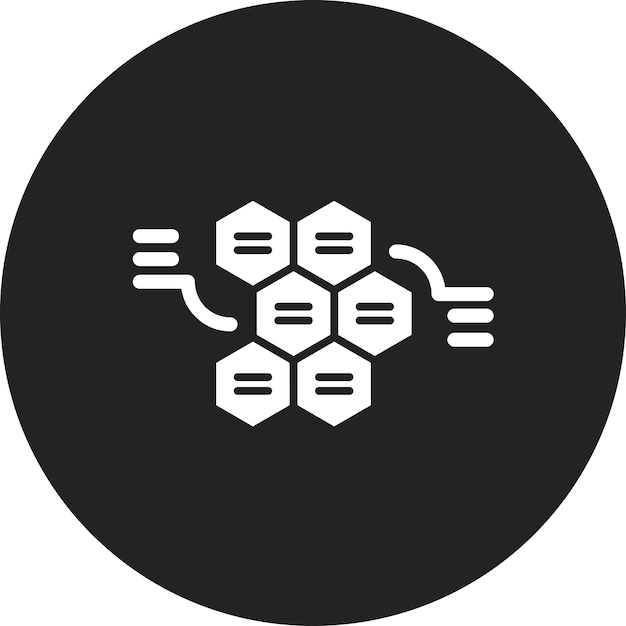 Imagen vectorial de iconos de hexágonos alternados Se puede utilizar para infografías