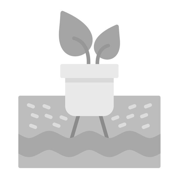 Imagen vectorial de iconos hidroponicos Puede utilizarse para productos ecológicos