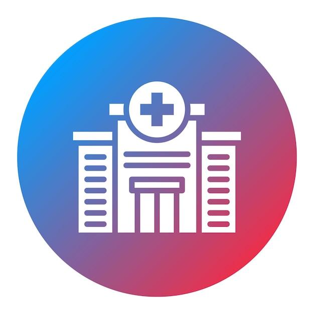 Imagen vectorial de íconos de hospitales Puede utilizarse para servicios públicos