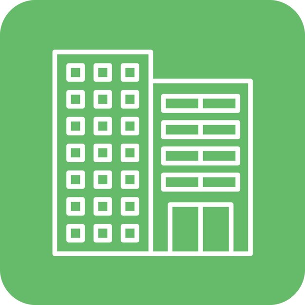 Imagen vectorial de íconos de hoteles de lujo Se puede utilizar para la gestión de hoteles
