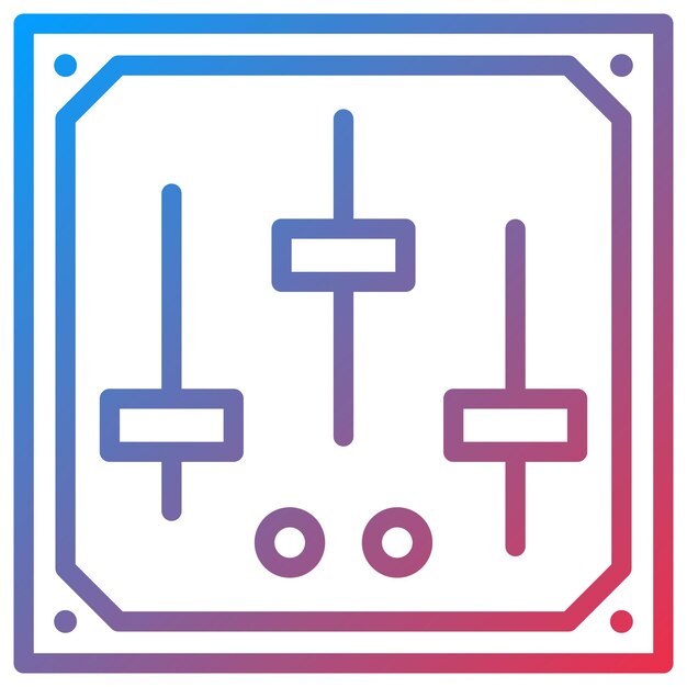 Imagen vectorial de íconos de iluminación RGB Se puede utilizar para el comercio electrónico de juegos