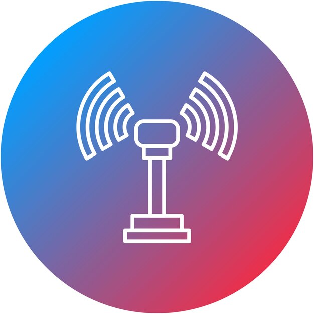Imagen vectorial de íconos inalámbricos Puede utilizarse para alojamiento web