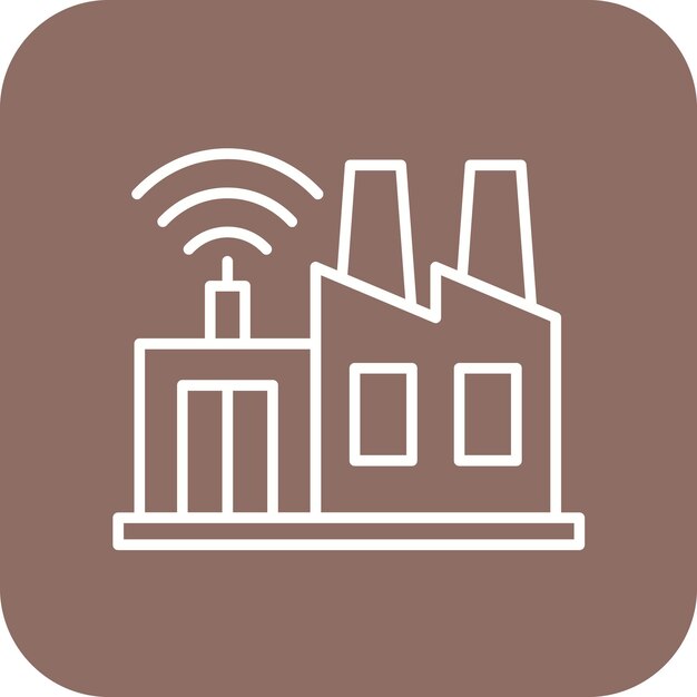 Imagen vectorial de íconos de la industria inteligente Se puede utilizar para Internet de las Cosas