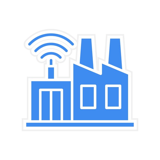Imagen vectorial de íconos de la industria inteligente Se puede utilizar para Internet de las Cosas