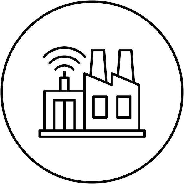 Imagen vectorial de íconos de la industria inteligente Se puede utilizar para Internet de las Cosas