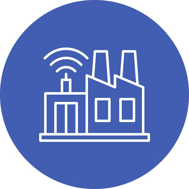 Imagen vectorial de íconos de la industria inteligente Se puede utilizar para Internet de las Cosas