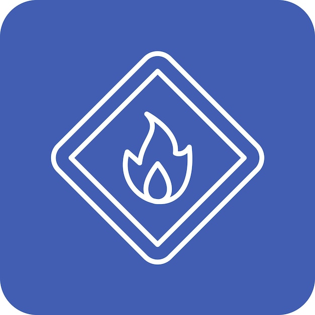 Imagen vectorial de íconos inflamables Puede utilizarse para la industria de la gasolina