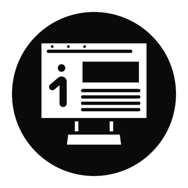 Imagen vectorial de íconos de información digital Puede utilizarse para los nuevos medios