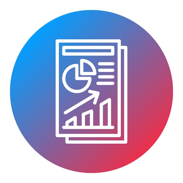 Imagen vectorial de íconos de informes Puede utilizarse para la incorporación empresarial