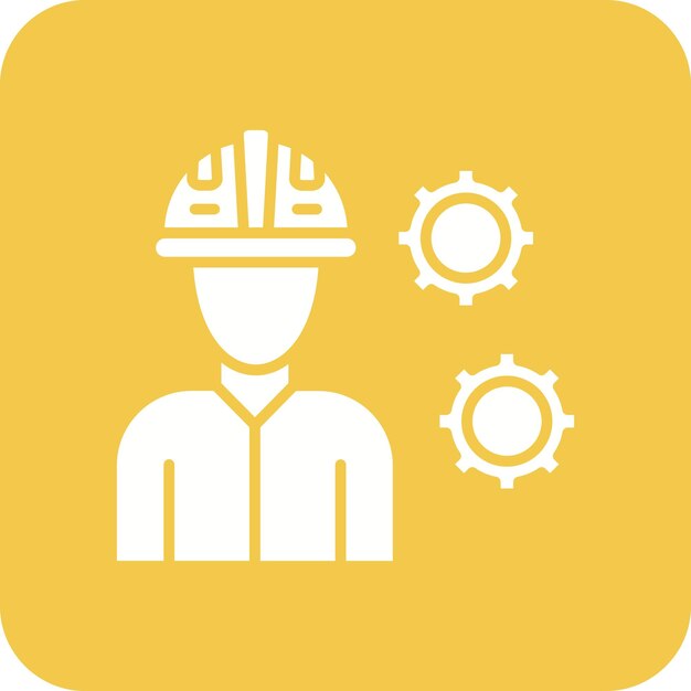 Imagen vectorial de íconos de ingeniería Se puede utilizar para negocios y finanzas