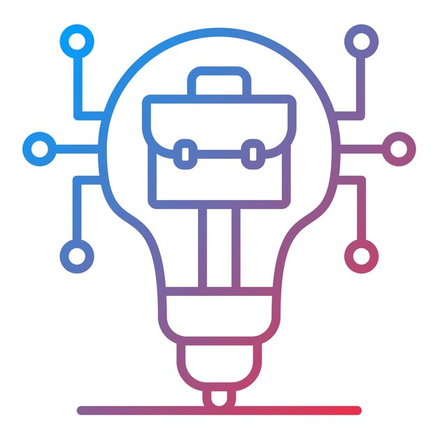 Imagen vectorial de íconos de inteligencia de negocios Se puede utilizar para el análisis de datos