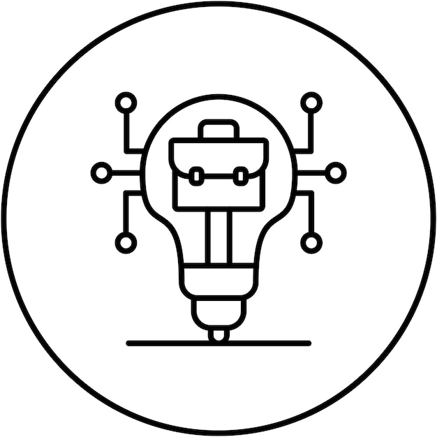 Imagen vectorial de íconos de inteligencia de negocios Se puede utilizar para el análisis de datos