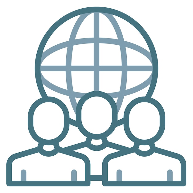 Imagen vectorial de iconos interculturales Puede utilizarse para la ciencia de datos