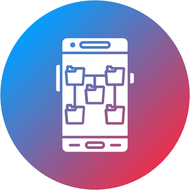 Imagen vectorial de íconos de interfaces de datos se puede utilizar para el desarrollo de aplicaciones móviles