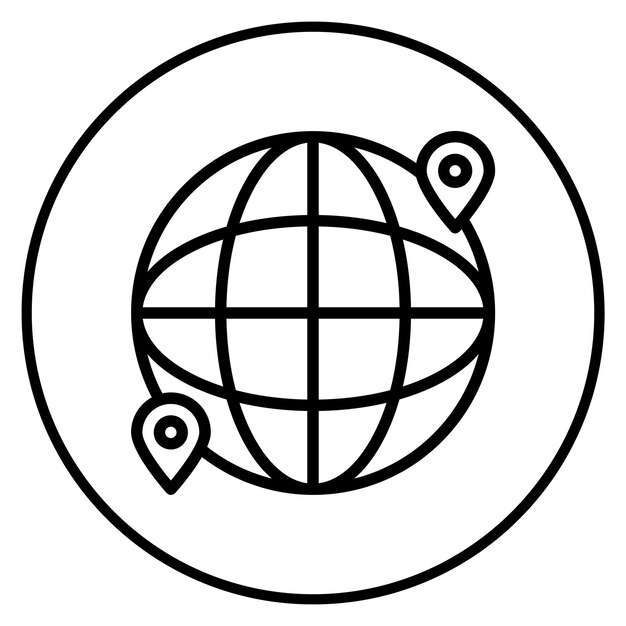 Imagen vectorial de iconos internacionales Puede utilizarse para la ciencia de datos