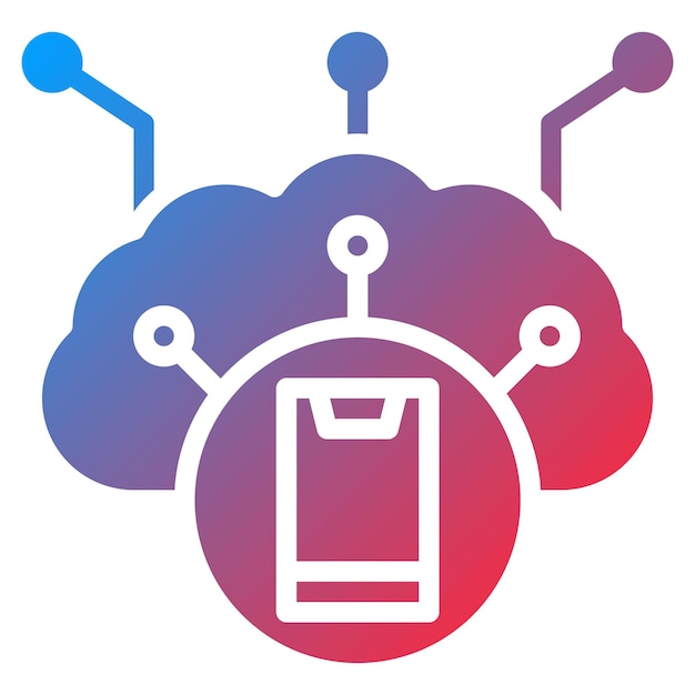 Imagen vectorial de iconos de Internet de las Cosas Se puede utilizar para la Disrupción Digital