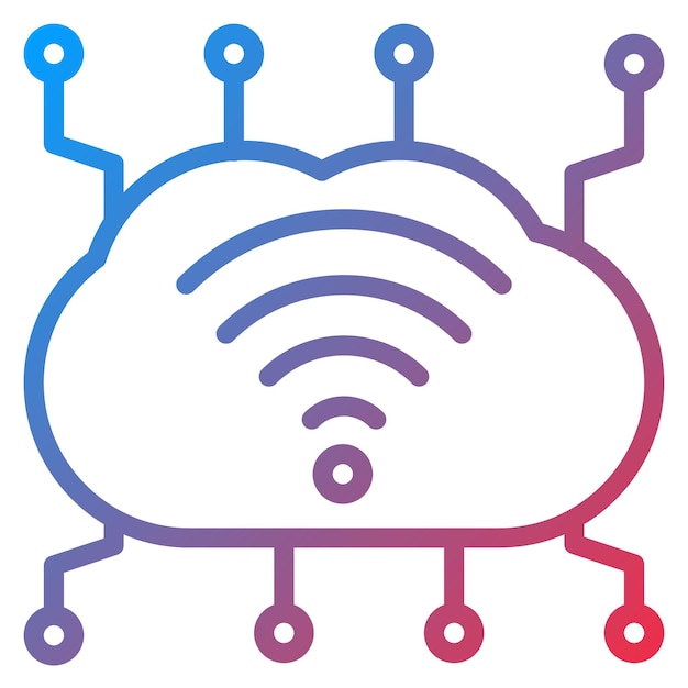 Imagen vectorial de iconos de Internet de las Cosas Puede utilizarse para Servicios Profesionales