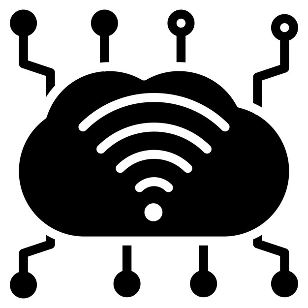 Imagen vectorial de iconos de Internet de las Cosas Puede utilizarse para Servicios Profesionales