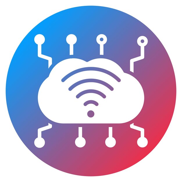 Imagen vectorial de iconos de Internet de las Cosas Puede utilizarse para Servicios Profesionales