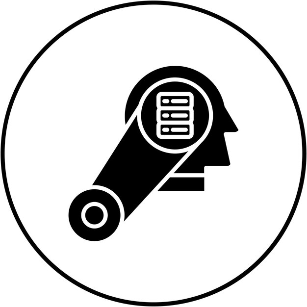 Imagen vectorial de íconos de interpretación de datos Puede utilizarse para el análisis de datos