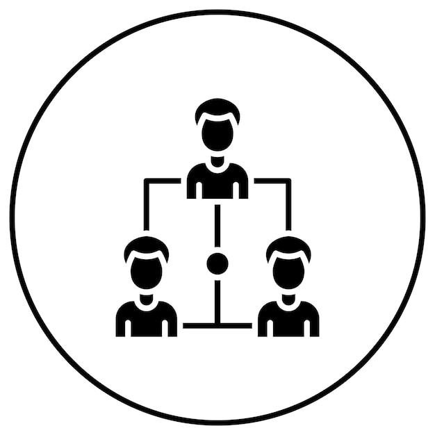 Vector imagen vectorial de íconos de jerarquía puede utilizarse para negocios