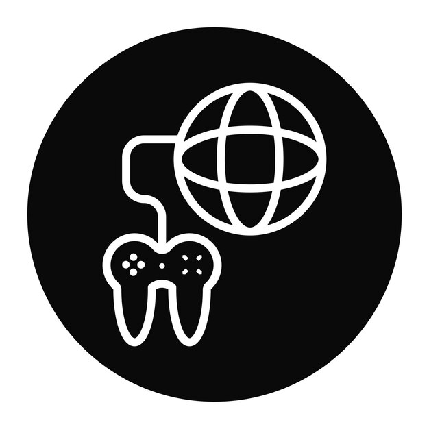 Imagen vectorial de iconos de juegos en línea Se puede usar para New Media