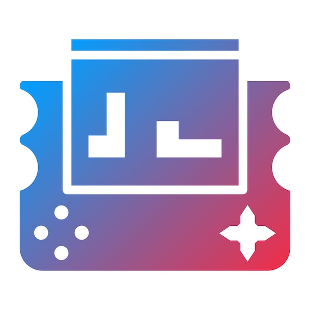 Imagen vectorial de íconos de juegos portátiles Se puede utilizar para el diseño de juegos