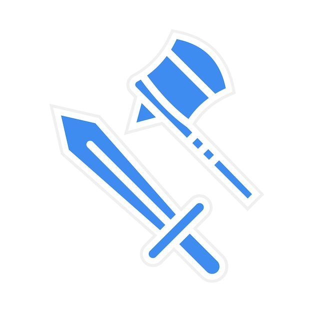 Imagen vectorial de iconos de juegos de RPG Se puede usar para el diseño de juegos