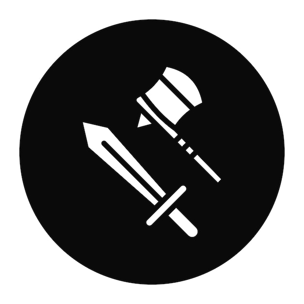 Imagen vectorial de iconos de juegos de RPG Se puede usar para el diseño de juegos