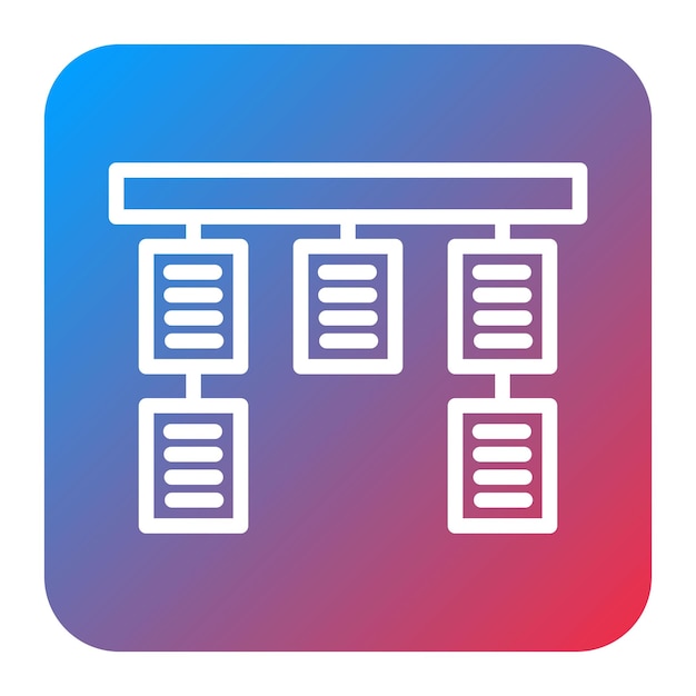 Imagen vectorial de iconos de Kanban Board Se puede utilizar para la gestión de operaciones