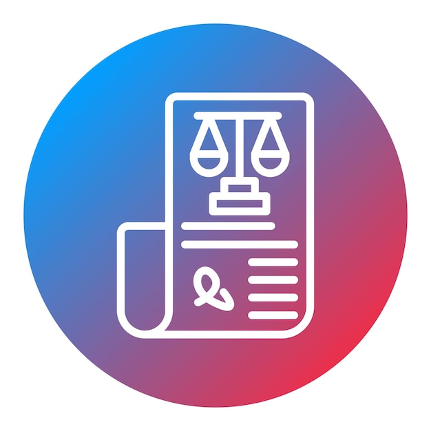 Imagen vectorial de íconos legales de papel Se puede utilizar para Servicios Legales