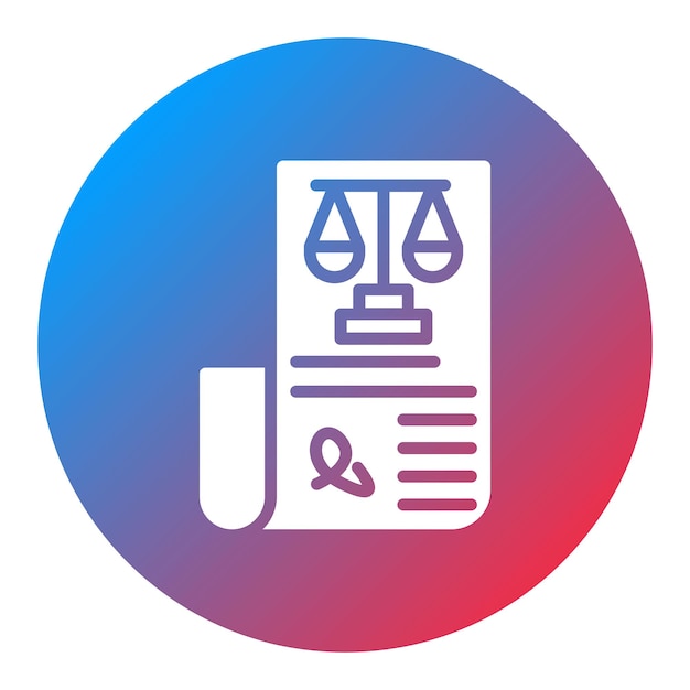 Imagen vectorial de íconos legales de papel Se puede utilizar para Servicios Legales