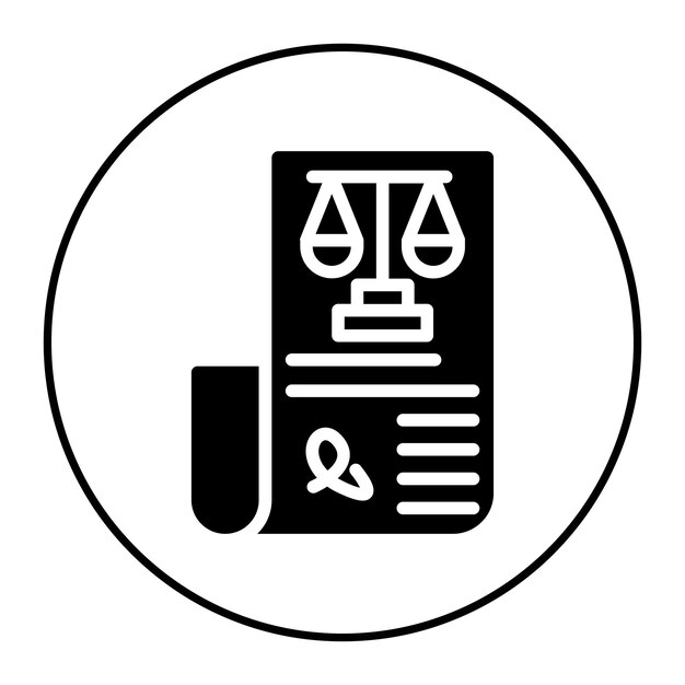 Imagen vectorial de íconos legales de papel Se puede utilizar para Servicios Legales