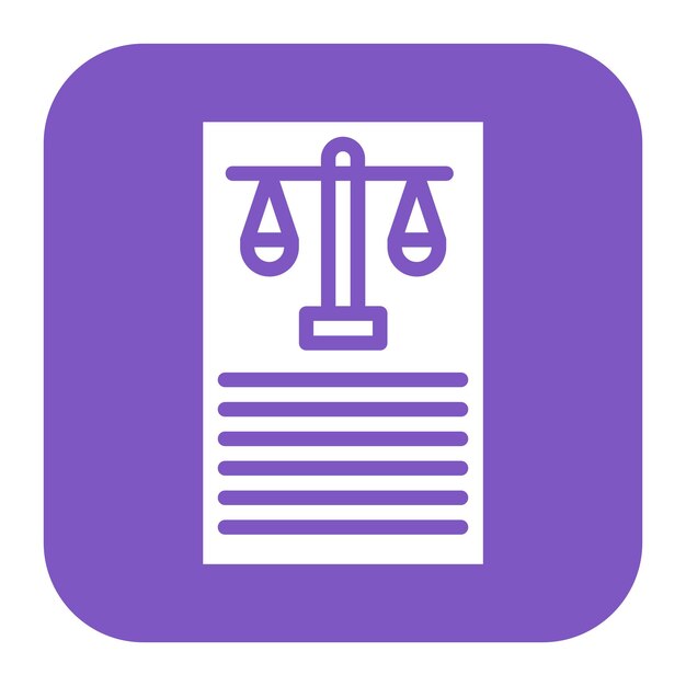 Imagen vectorial de íconos legales Se puede utilizar para la investigación de delitos
