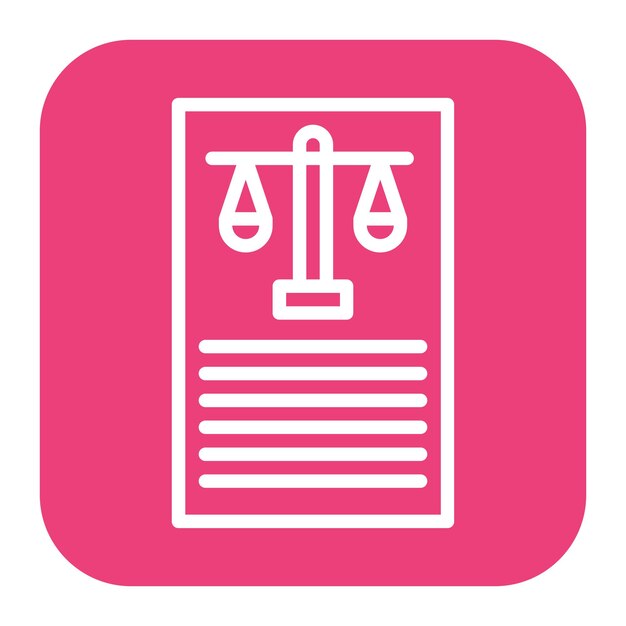 Imagen vectorial de íconos legales Se puede utilizar para la investigación de delitos