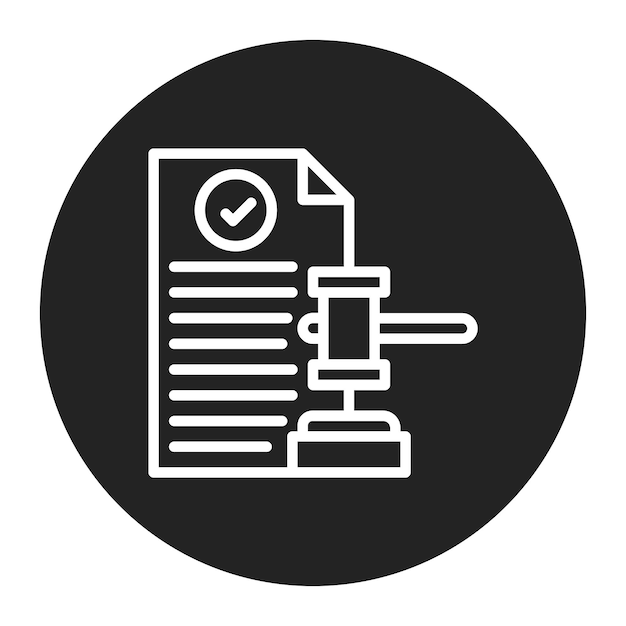 Imagen vectorial de íconos legales Puede utilizarse para Servicios Profesionales